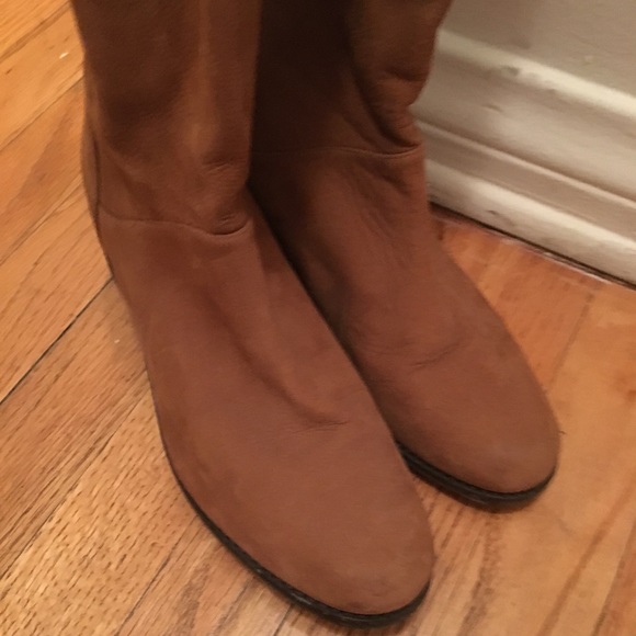 Stuart Weitzman Suede Overknee boots - Picture 4 of 7